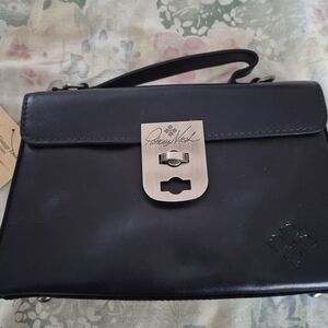 Patricia Nash Dark NAVY Leather Crossbody Bag